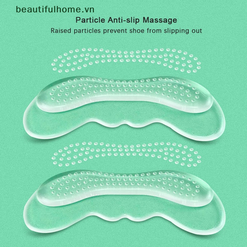 1 Cặp Miếng Lót Giày Cao Gót Bằng Silicone Gel Tiện Dụng