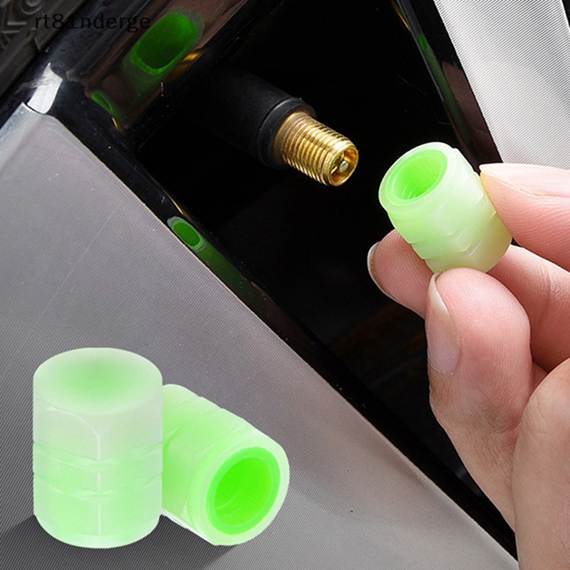 Ge Nắp Van Dạ Quang Màu Xanh Lá Cây Phát Sáng Trang Trí Bánh Xe Hơi Xe Máy Xe Đạp