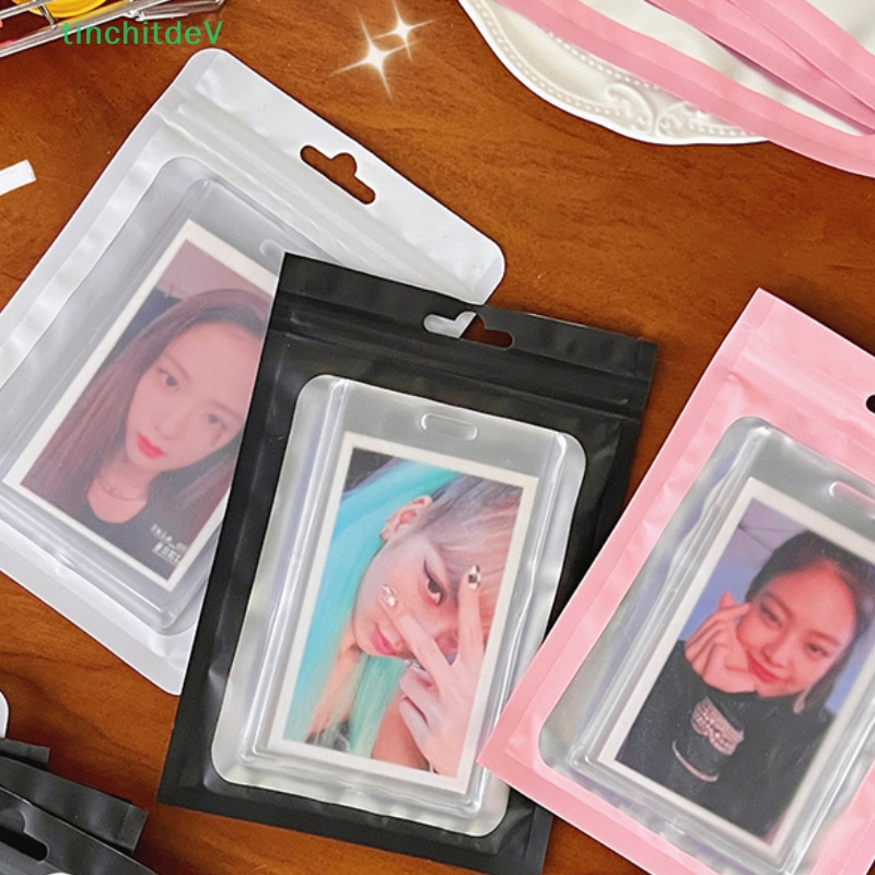 Set 10 Túi Zip Trong Suốt Đựng Thẻ / Quà Tiện Dụng