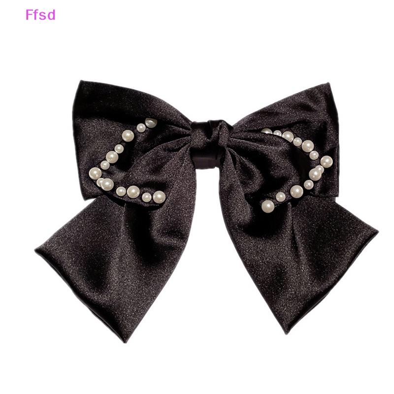 {Ffsd} Kẹp Tóc Ruy Băng Thắt Nơ Đơn Giản Thời Trang Sa Xuân Bán Chạy *