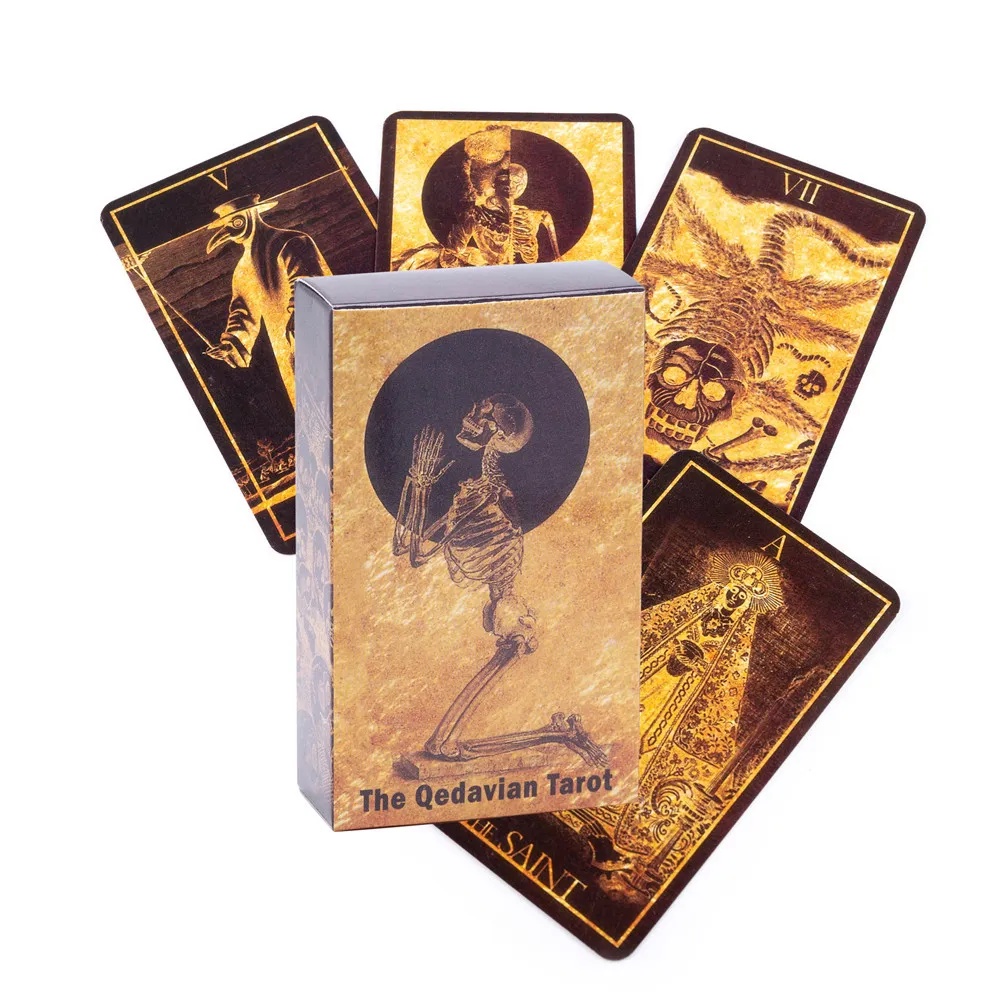 All English The Qedavian Tarot Family Friends Deck Board Game Cards