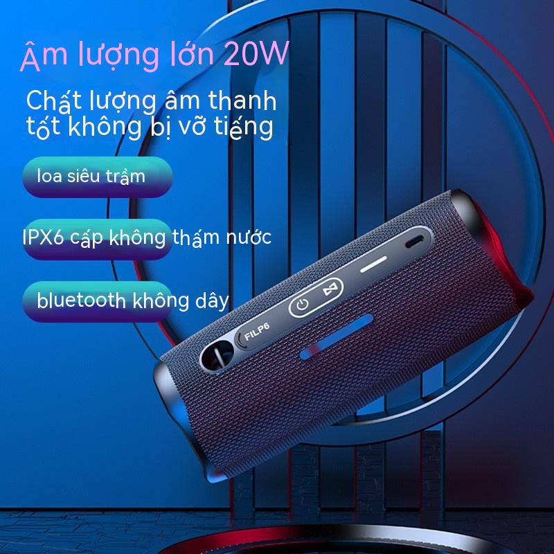 Loa Bluetooth FLIP6 Loa siêu trầm di động nhỏ không dây tại nhà