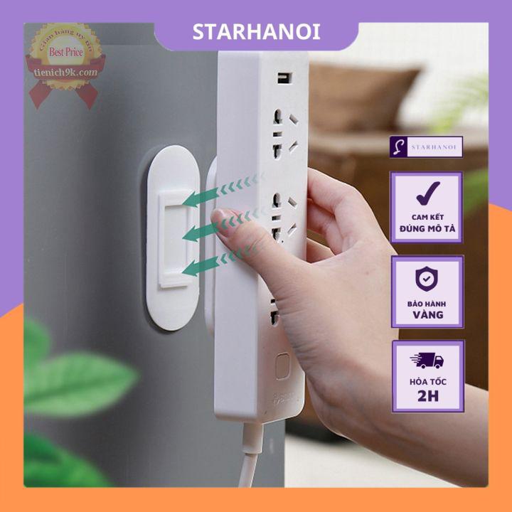 Bộ 2 Miếng Nhựa AB Giá treo ổ điện điều khiển điều hòa router wifi trượt cài chữ T