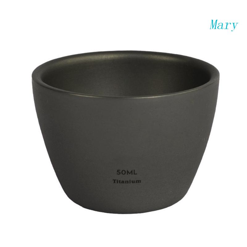 Cốc Uống Rượu Whiskey 50ml Bằng Chất Liệu Titan Thiết Kế Nhỏ Gọn Tiện Dụng Mang Theo Du Lịch / Dã Ngoại