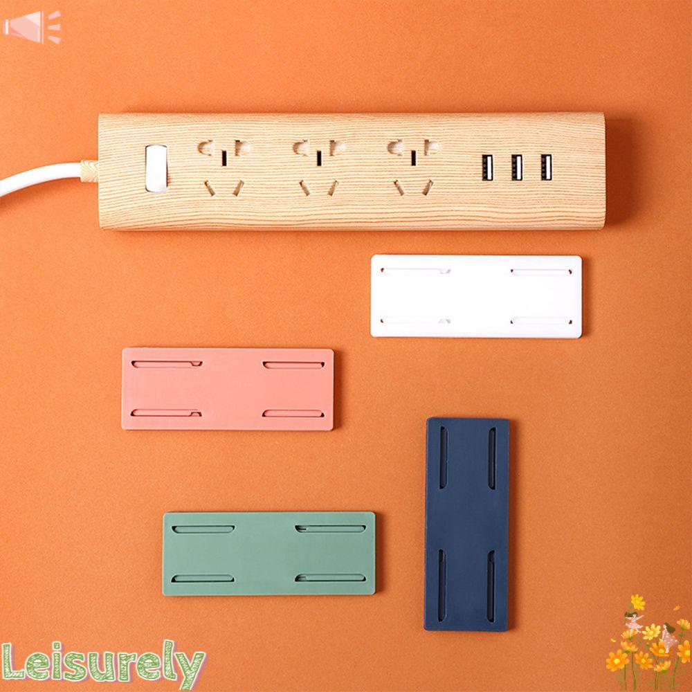 Giá đỡ ổ cắm điện dán tường tự dính nhiều màu sắc tiện dụng sáng tạo cho gia đình/ văn phòng