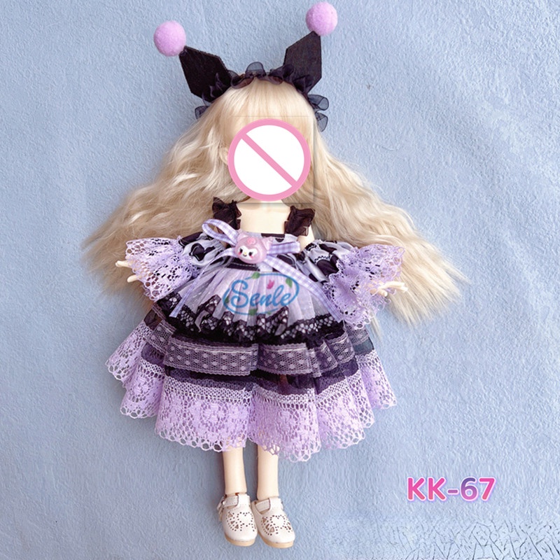 Bộ Đầm Thời Trang Cho Búp Bê 30cm BJD