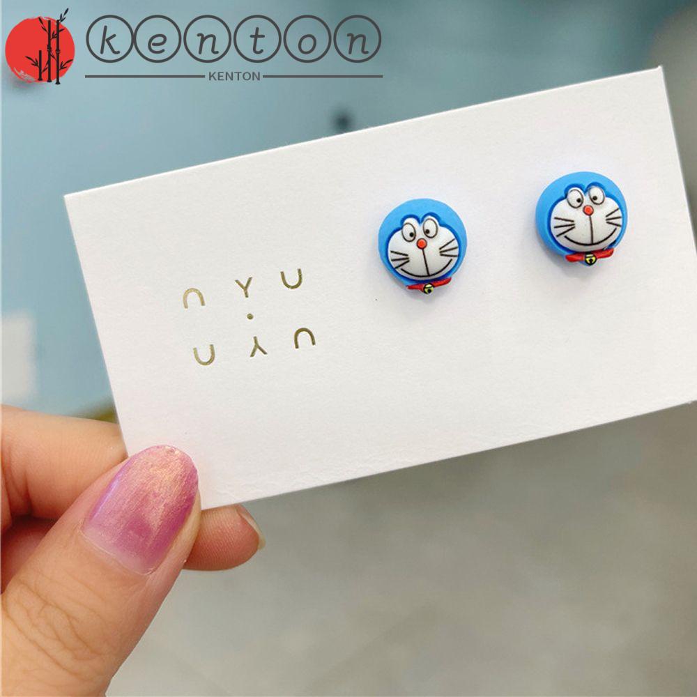 Khuyên tai kiểu doremon/ gấu/ thỏ dễ thương thời trang dành cho nữ