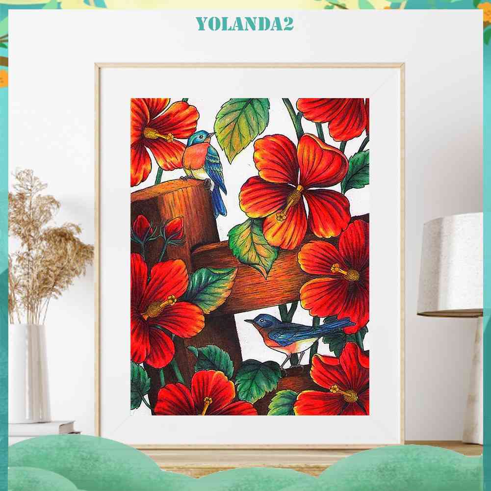 Tranh Đính Đá Kim Cương Toàn Bộ Hình Chim Chóc DIY