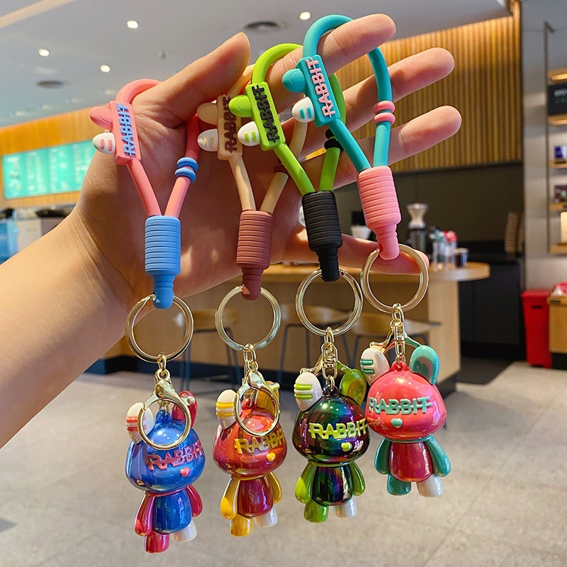 Hoạt Hình Móc Khóa Hình Thỏ Hoạt Họa Đáng Yêu