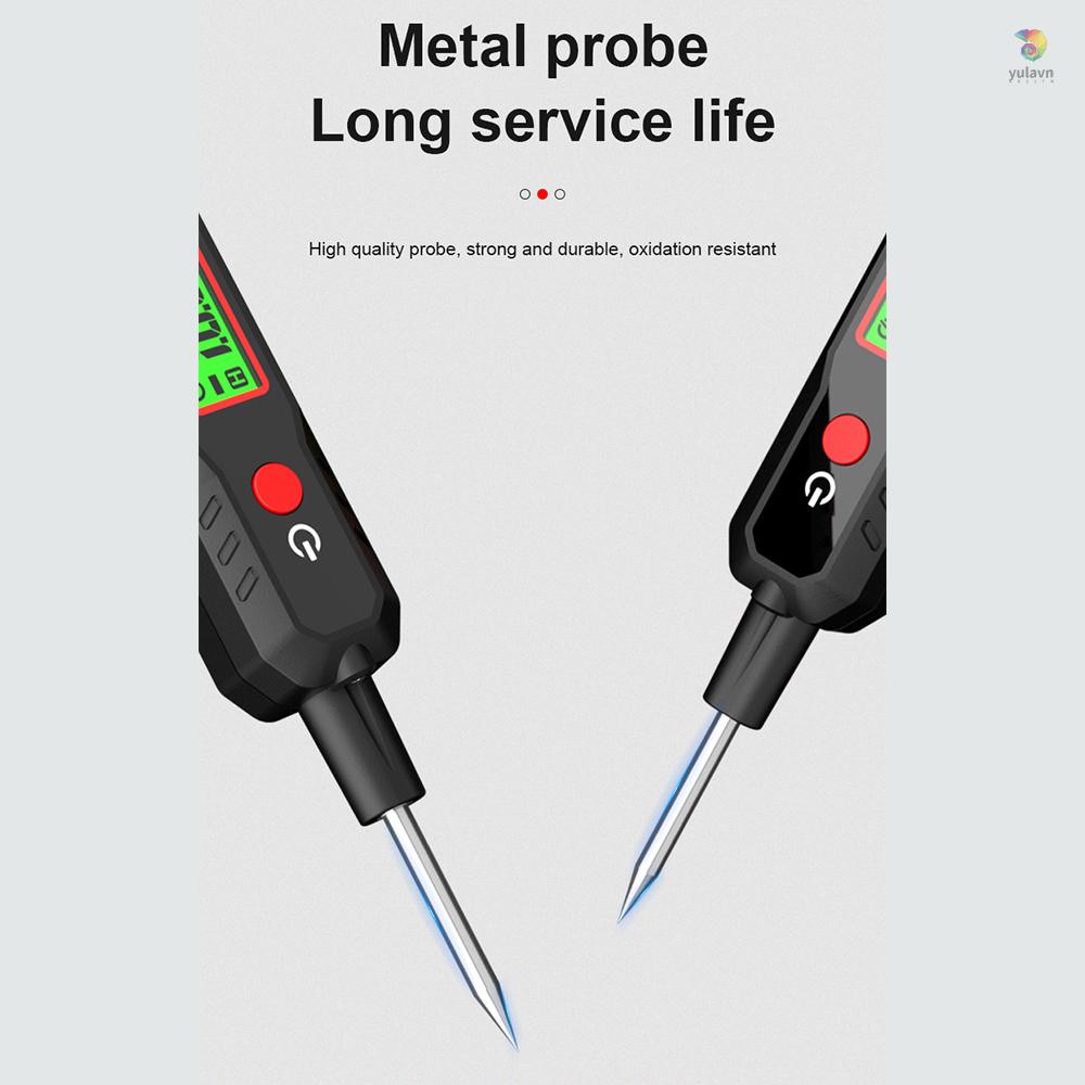 Bút Thử Điện Áp Xe Hơi HABOTEST 0.8V-100V Màn Hình LCD Với Dây Lò Xo PU