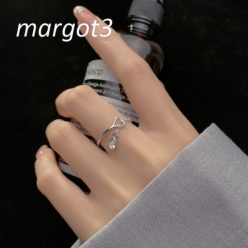 Nhẫn Hở Hình Trái Tim Phối Tua Rua Thời Trang Cho Nữ