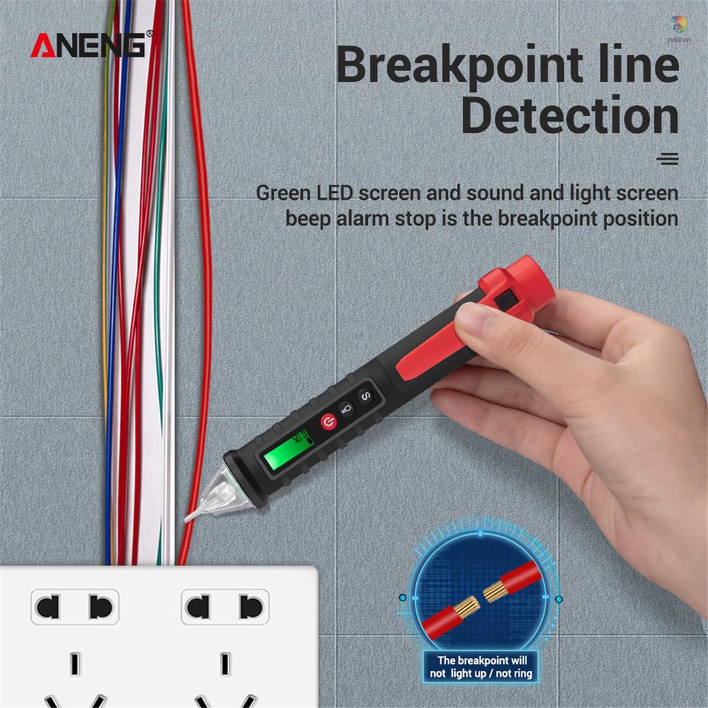 Bút Thử Điện ANENG VC1010 AC 12V-1000V Không Tiếp Xúc Màn Hình LCD