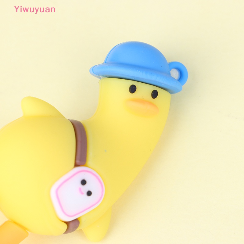 < Yiwuyuan > Móc Khóa Cặp Đôi Bằng Silicon Hình Vịt Ch Đáng Yêu Mới