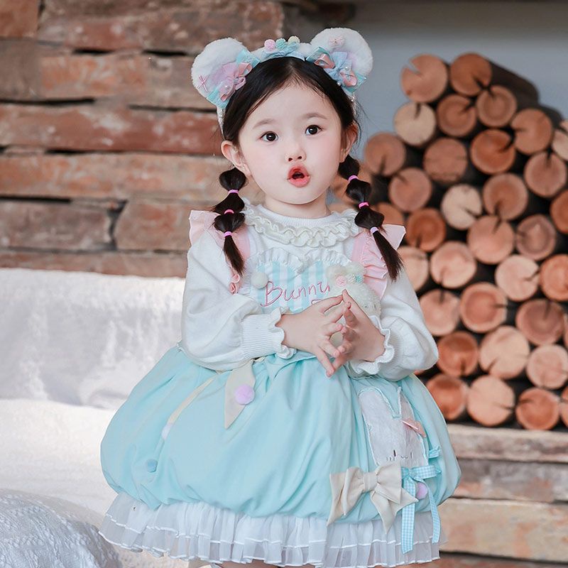 Đầm Công Chúa Lolita Mùa Hè Hai Dây Nhỏ Nhắn Phong Cách Mới Cao Cấp Cho Bé Gái Biểu Diễn Sinh Nhật Bốn Mùa