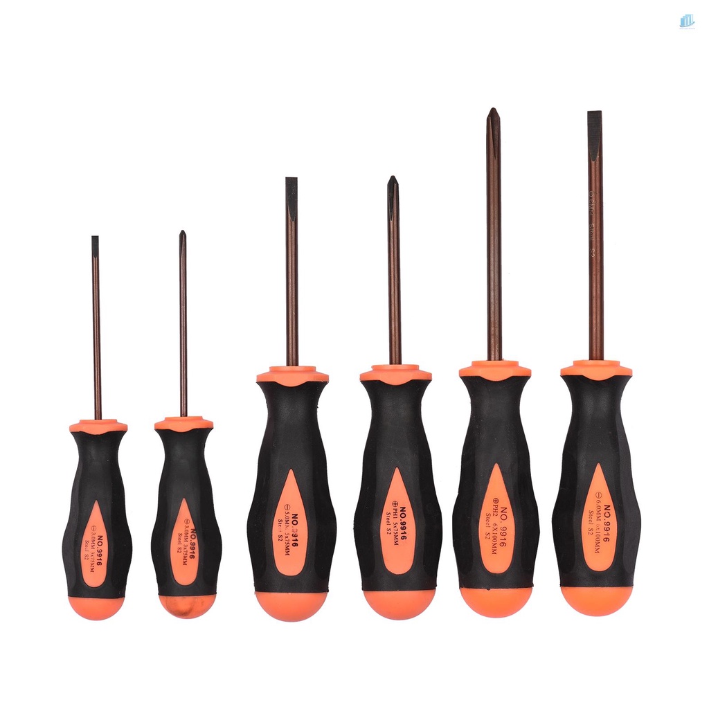 Bộ Tua Vít 6 Món Bằng Hợp Kim Thép s2mwvn Kèm Túi Đựng Chống Trượt