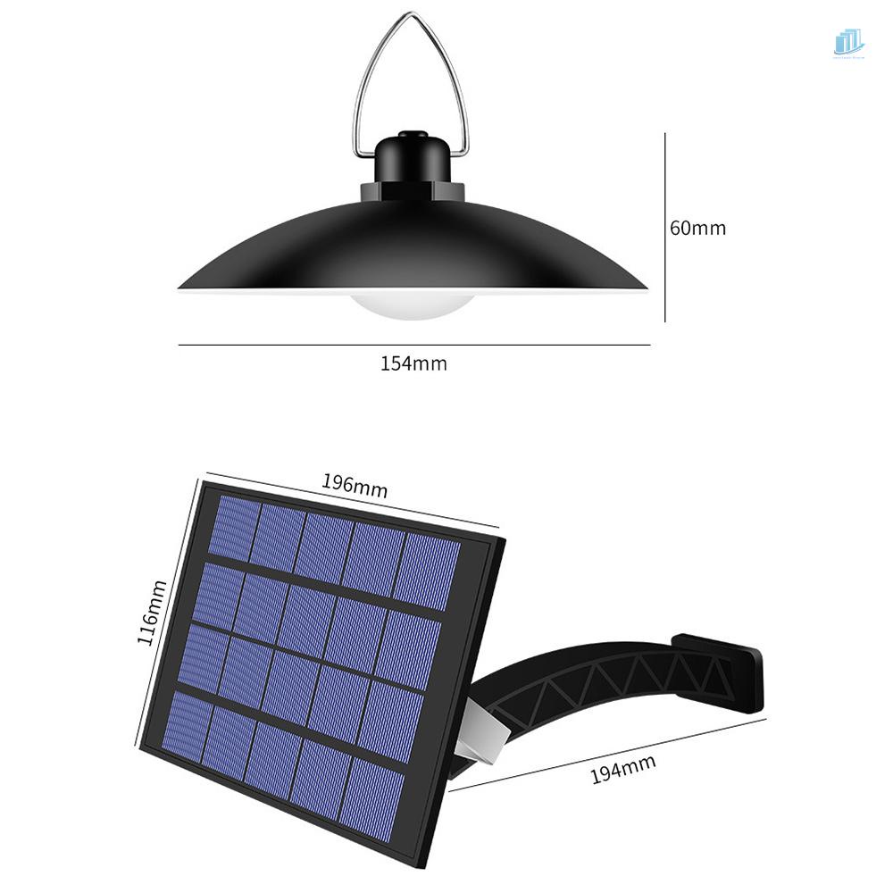 (s2mwvn) Đèn LED Năng Lượng Mặt Trời Hai Đầu Chống Thấm Nước Có Thể Sạc Lại Treo Sân Vườn