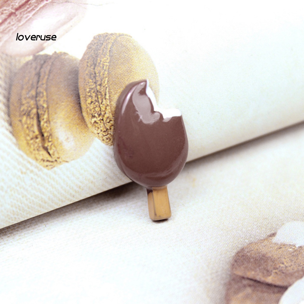 Set 5 Mô Hình Bánh Ngọt / Món Tráng Miệng Bằng Nhựa Resin Nhỏ Gọn Dành Cho Búp Bê