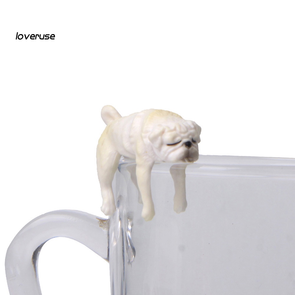 Mô Hình Chú Chó Pug Mini Có Móc Treo Trang Trí Sân Vườn