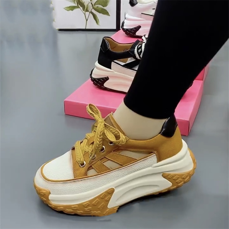 Giày Thể Thao Đế Dày Màu Tương Phản Thoáng Khí Phong Cách Mới Mùa Hè Cổ Điển Hợp Thời Trang Cho Nữ