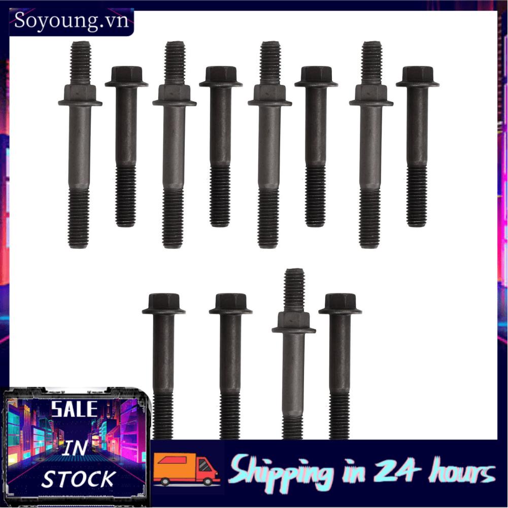Soyoung Exhaust Manifold Bolts  Easy To Install Noise Reduction Firm 3901448  for Car