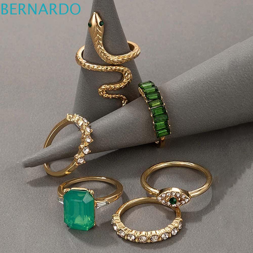 Nhẫn Hình Rắn Phong Cách Gothic Độc Đáo Cho Nam Và Nữ|Quà Tặng Valentine Hợp Kim Màu Xanh Lá Cây Phong Cách Vintage|Nhẫn Kiểu Hàn Quốc Thiết Kế Đơn Giản Cá Tính