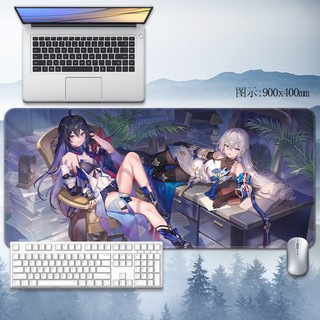 Honkai:Star Rail Mouse Pad Seele Table Pad Bronya computer pad anime custom student gaming keyboard pad animation ACGN large rubber soft pad