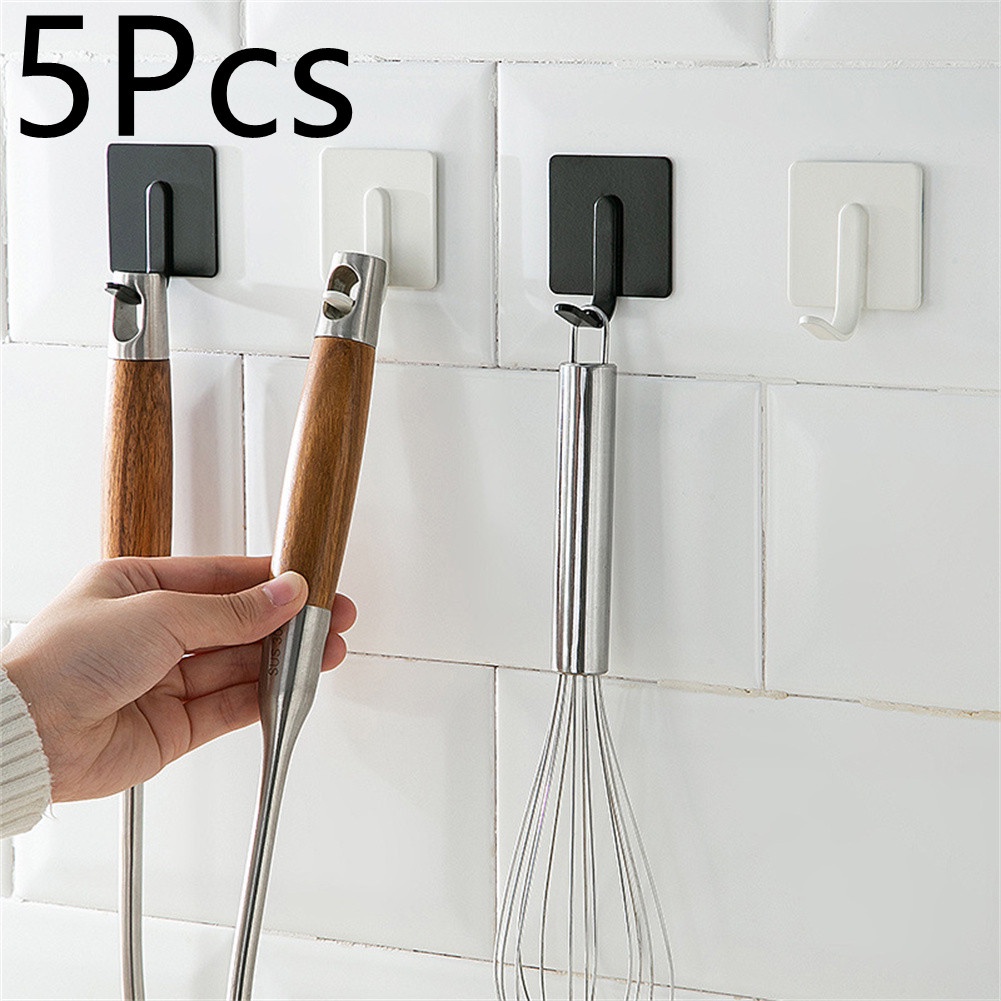 5 Chiếc Móc Treo Quần Áo Chống Gỉ Tự Dính Không Cần Đục Lỗ Móc Áo Gắn Tường Bằng Thép Không Gỉ Móc Treo Tường Chống Nước Móc Treo Áo Khoác