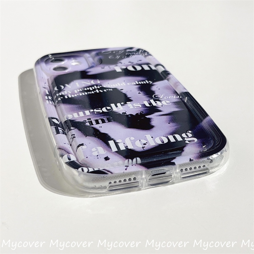 Ốp Điện Thoại Silicon Mềm Họa Tiết Chữ Đơn Giản Cho iPhone 14 13 12 11 Pro Max X Xr Xs 8 7 6 Plus SE 2020