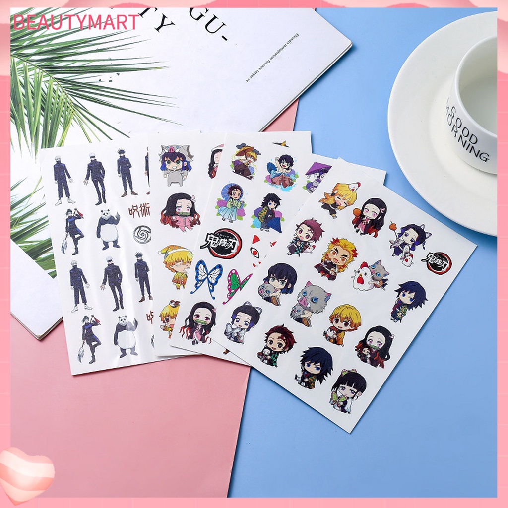 Bộ 3 Hình Xăm Dán Thiết Kế Demon Slayer Chống Nước Cho Trẻ Em