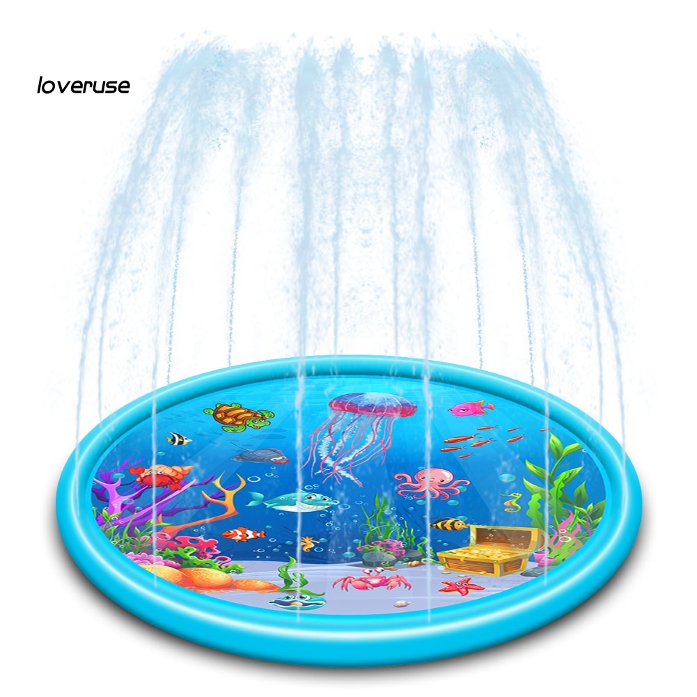 Đệm Bơm Hơi Phun Nước Hình Động Vật Biển Mùa Hè Cho Trẻ Em