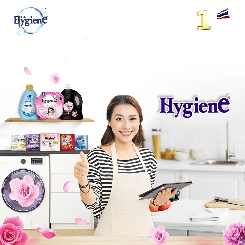 Nước Xả Vải Hygiene Thái Lan Giặt Xả Quần Áo Siêu Đậm Đặc Làm Mềm Vải 20ml/Gói