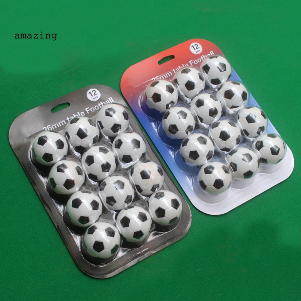 Set 12 Quả Bóng Đá Mini Màu Trắng Đen Sống Động Cho Bé