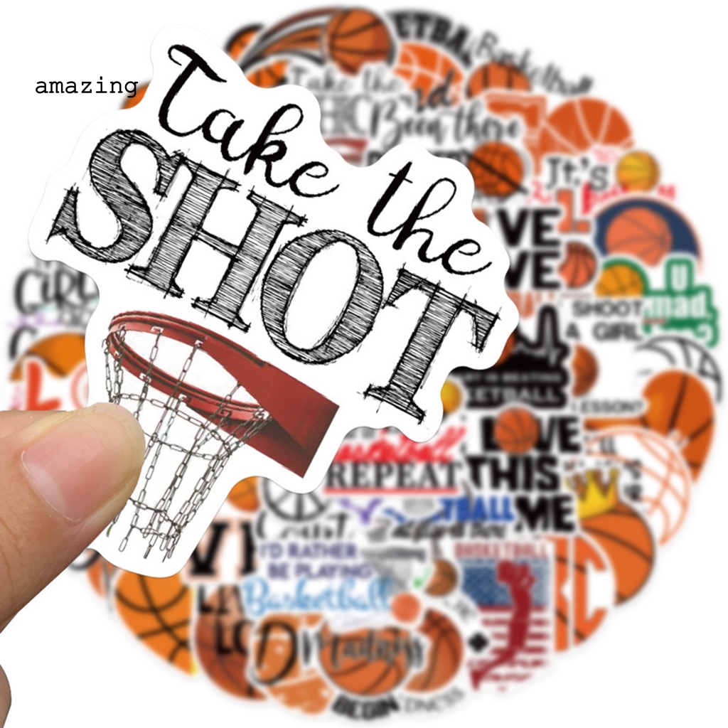 Set 50 Miếng Dán Graffiti Trang Trí Sổ Tay / Ván Trượt / Hành Lý Không Để Lại Dấu Vết