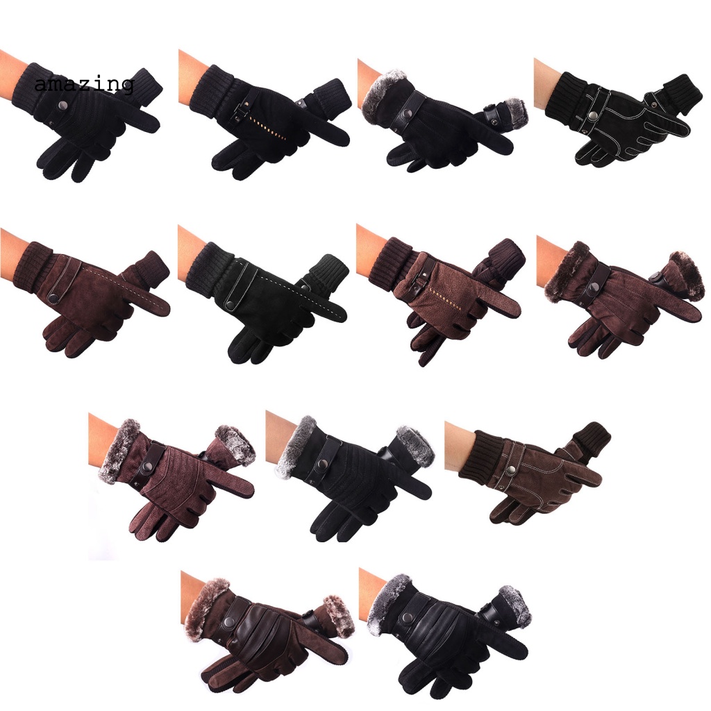 1 Đôi Găng Tay Thể Thao Giữ Ấm Mùa Đông Khóa Nhiệt Cho Nam