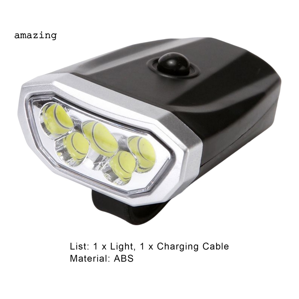 Đèn Pha 1200mAh 4 Chế Độ Kèm Sạc USB Tiện Dụng Cho Xe Đạp Leo Núi