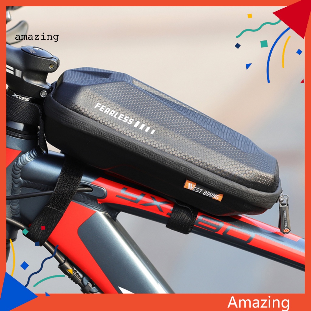 Túi Đựng Đồ Dùng Gắn Khung Xe Đạp In Logo Phản Quang Tiện Dụng