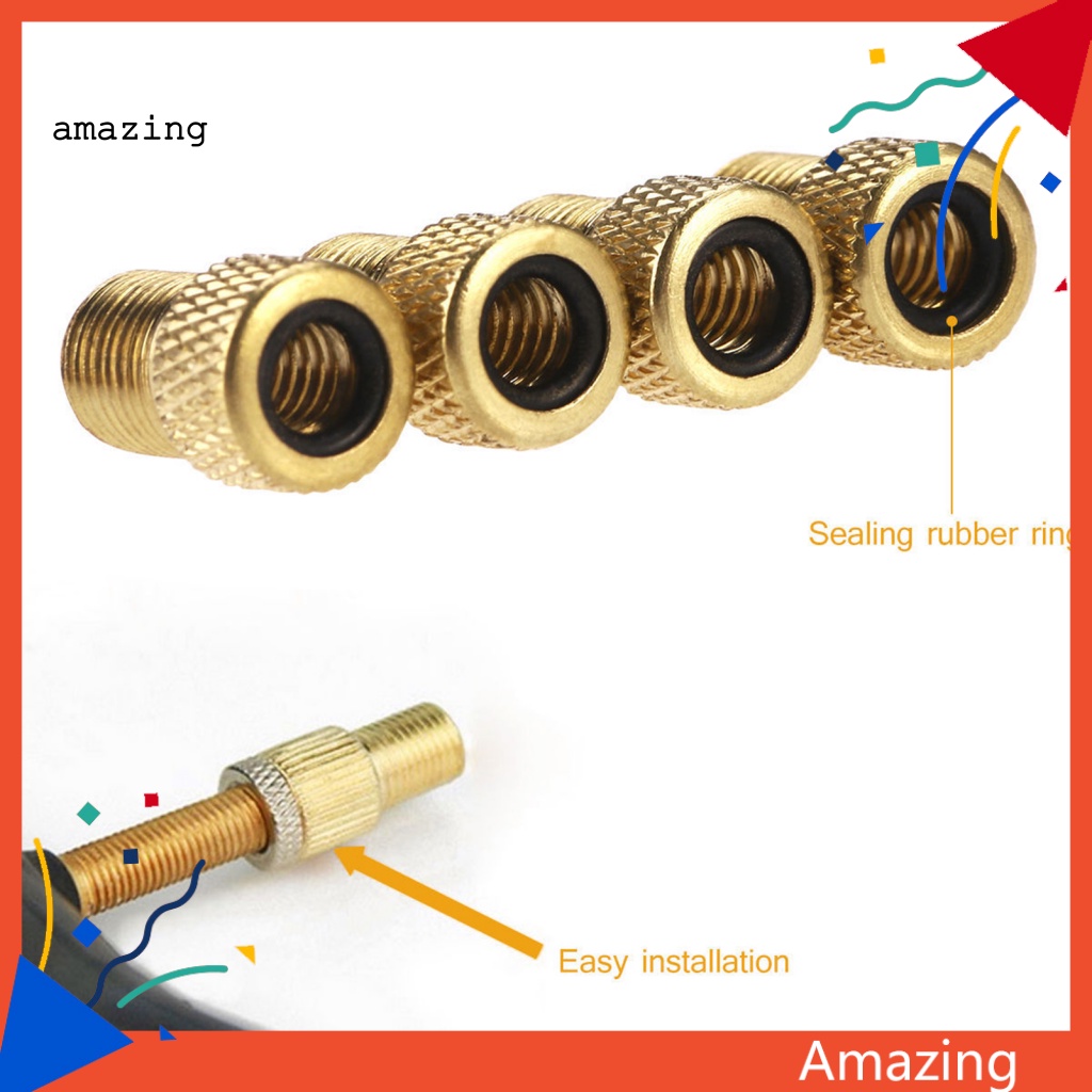 Set 10 Đầu Nối Van Bơm Hơi Xe Đạp Tiện Dụng