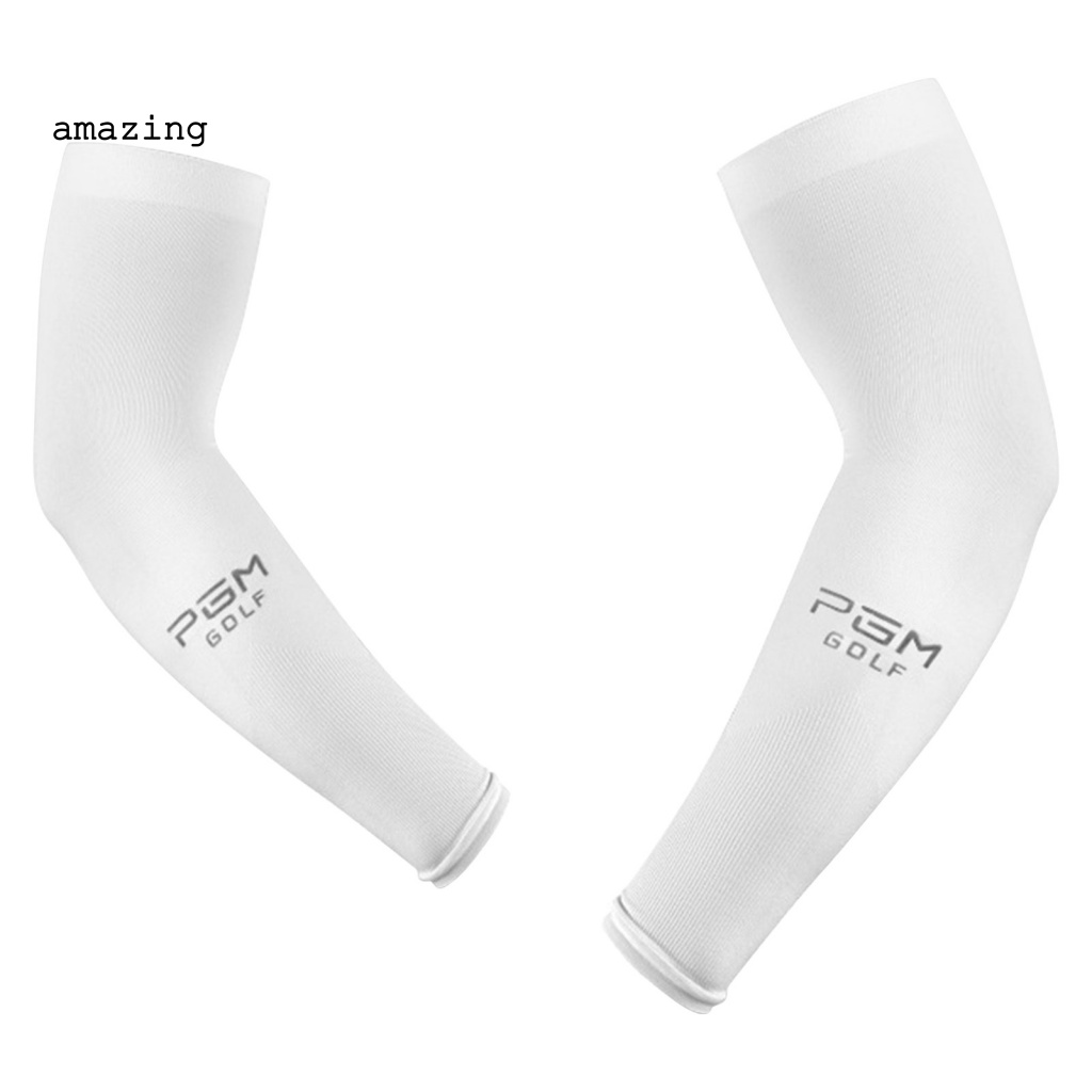 1 Cặp Găng Tay Dài Bằng Lụa Lạnh Để Chơi Golf Tiện Dụng