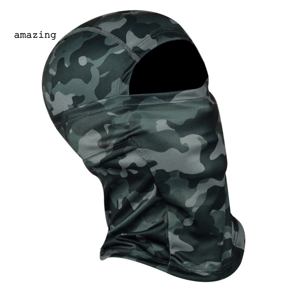 Mũ Trùm Đầu Chạy Xe Đạp Họa Tiết Rằn Ri Unisex