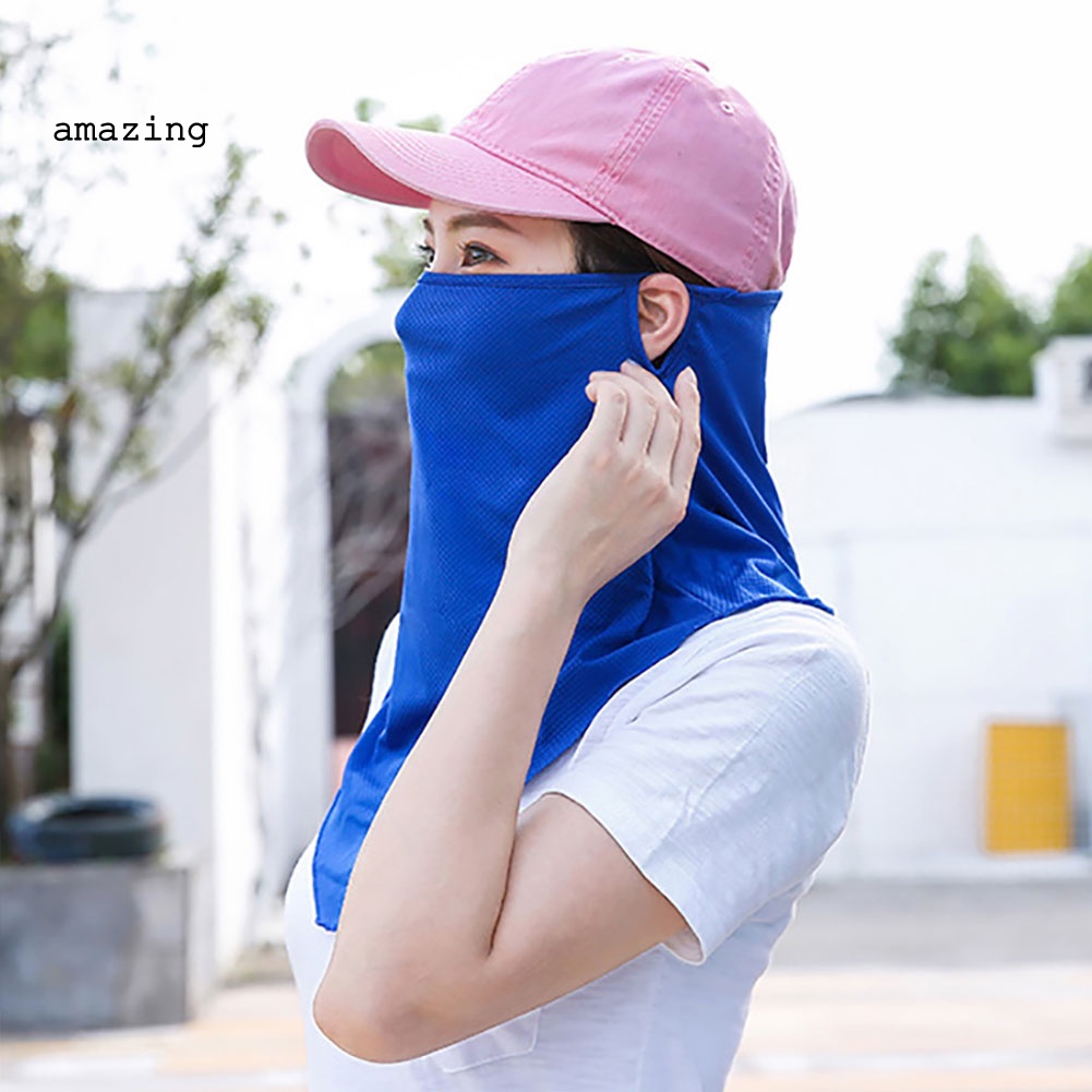 Khẩu Trang Chống Nắng Chống Tia UV Thoáng Khí Màu Sắc Đơn Giản