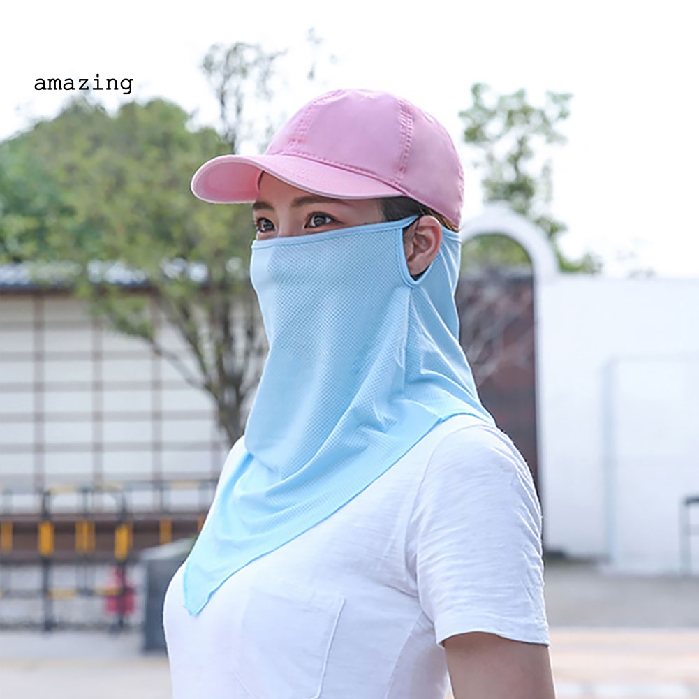 Khẩu Trang Chống Nắng Chống Tia UV Thoáng Khí Màu Sắc Đơn Giản