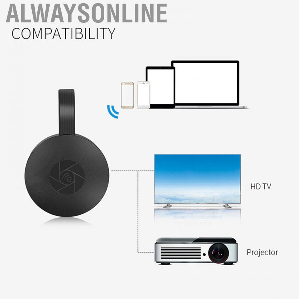 Alwaysonline Mirroring Dongle Receiver  Stable AM8268 Processor Display Adapter Portable HD Output for Car Screens