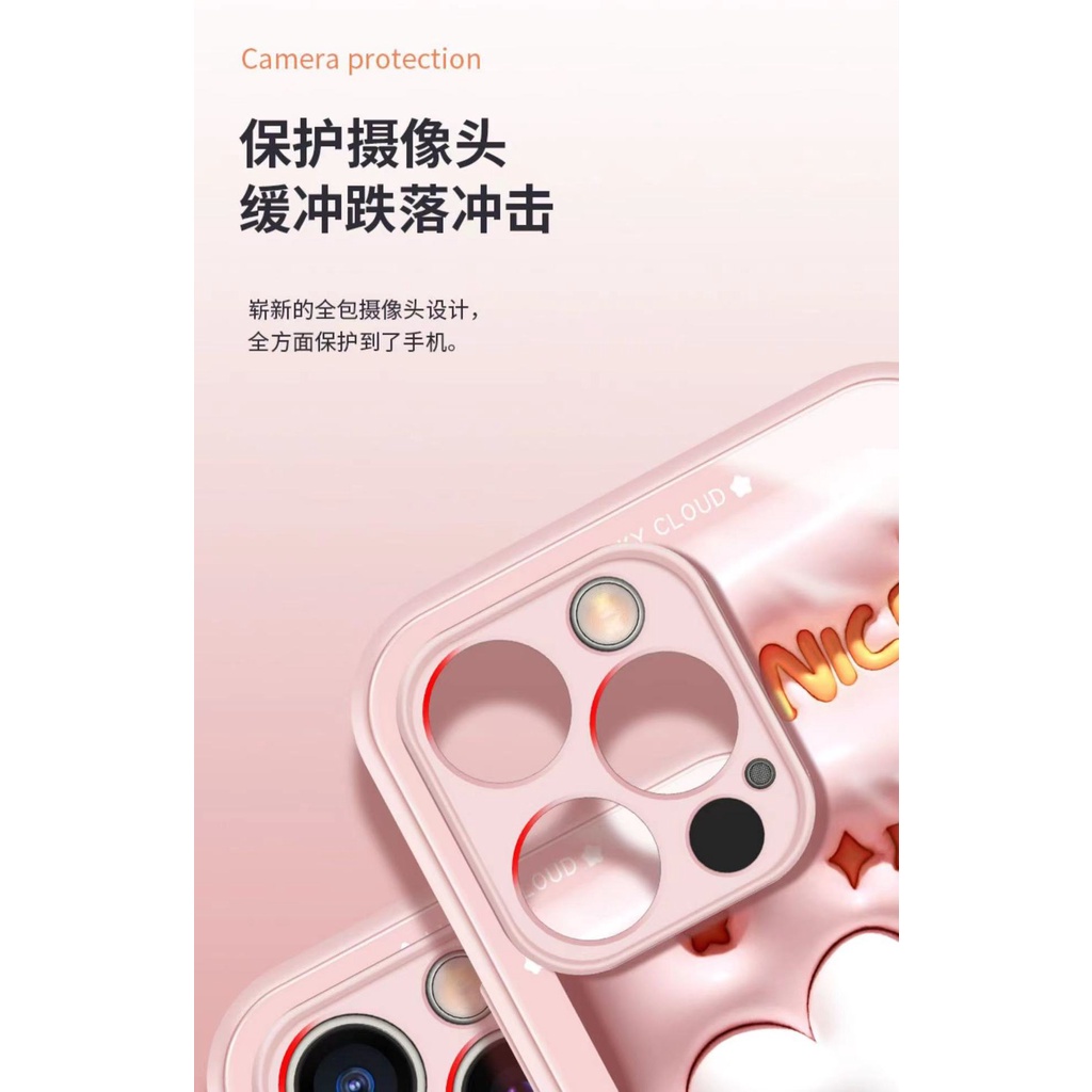 Ốp Điện Thoại Mặt Kính Hình Thỏ Màu Xanh Lá Huỳnh Quang Phong Cách Mới Cho Apple 14pro Iphone13pro