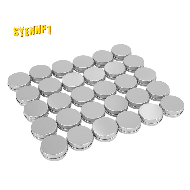 Set 30 Hộp Thiếc Tròn Đựng Son Dưỡng Môi 1oz