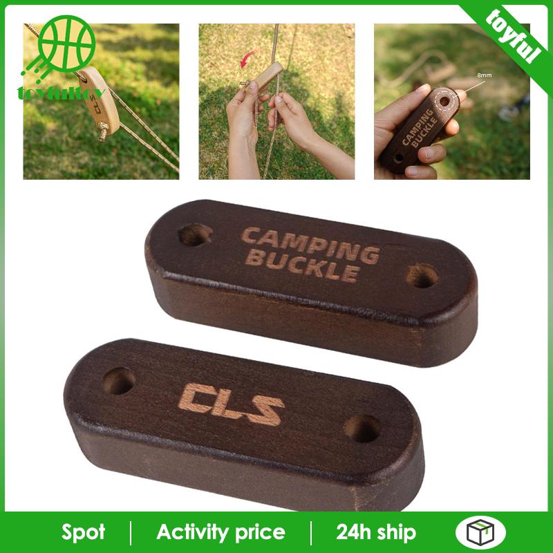 Bộ 2 Móc Khóa Dây Lều Cắm Trại / Leo Núi Điều Chỉnh Được Tiện Lợi