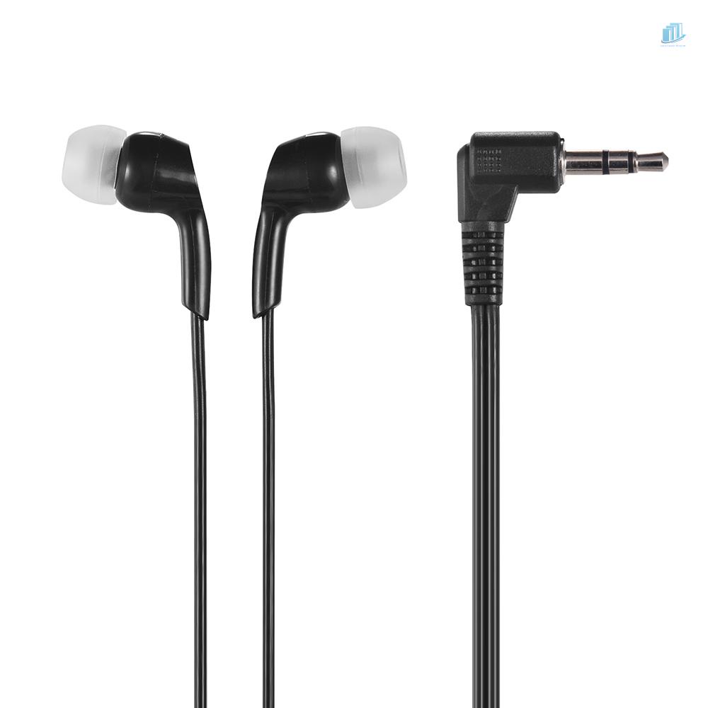 Tai Nghe Nhét Tai Có Dây 3.5mm Màu Đen Dành Cho Điện Thoại Thông Minh / Máy Tính Bảng / Laptop