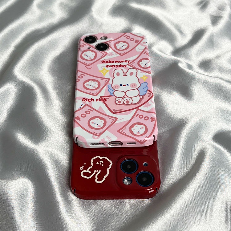 Phụ Kiện Đa Dạng Độc Đáo Tiện Dụng813711Ốp Điện Thoại Cứng In Hình Thỏ Cầu May Mắn Cho Iphone 12 Xr Xs Max 14 12