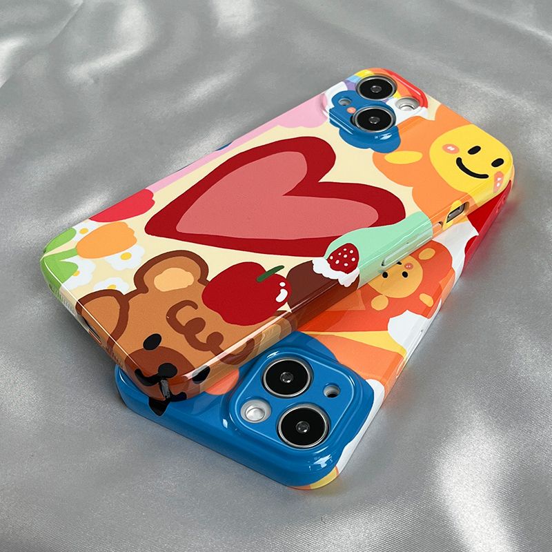 Ốp Điện Thoại Cứng In Hình Gấu Kiểu Graffiti Cho Apple Iphone 11 1412 xr / / Film 813 XsPromax7 ZVY8