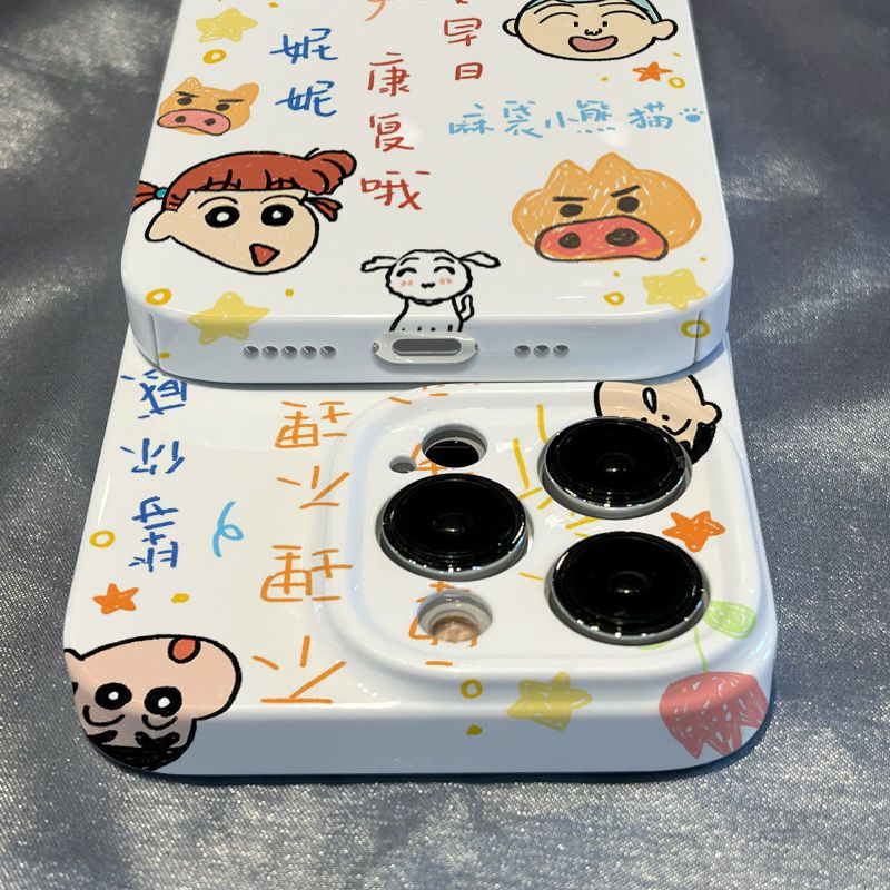 Ốp Điện Thoại In Hình Cậu Bé Bút Chì Shin-Chan Cho Iphone 14 / xs / Promax8113 12 xr / plus7 2FKB