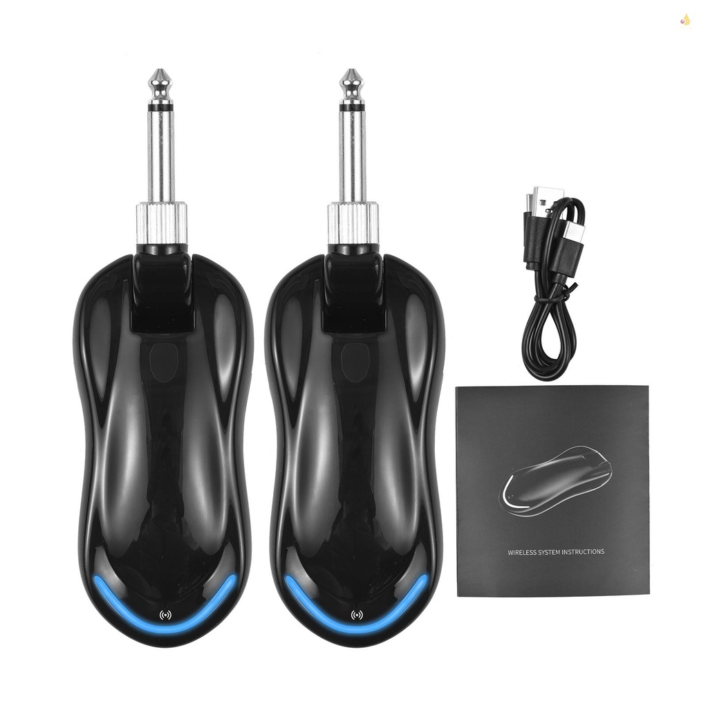 Hệ Thống Đàn Ghi Ta Kỹ Thuật Số Không Dây (Bộ Thu + Nhận) Hỗ Trợ OTG Phạm Vi 50M Tích Hợp Pin 220° Giá Đỡ Điện Thoại Hea Xoay Được Tiện Dụng